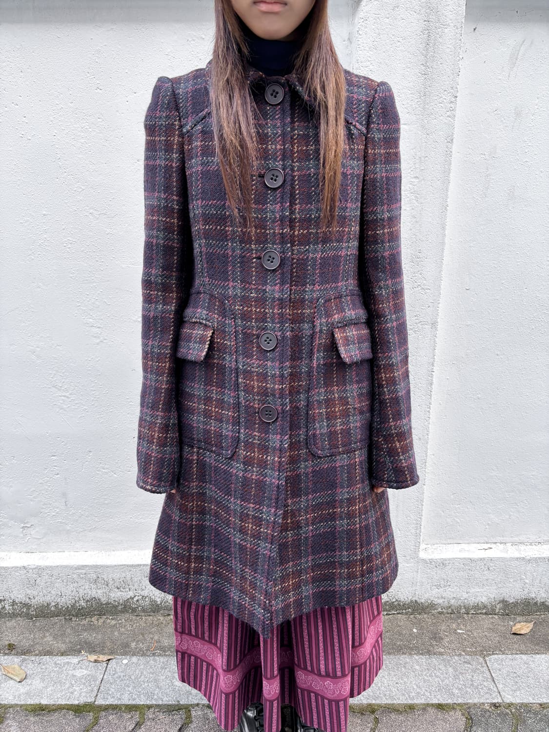 빈티지 울 페미닌 코트 상품이미지2