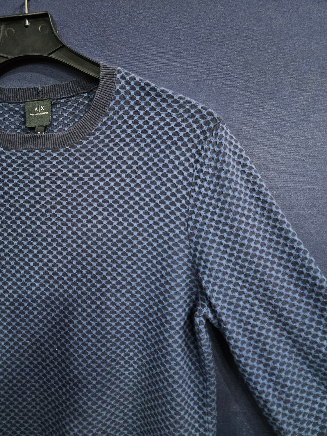 아르마니 익스체인지 문양 남성 100 니트 상품이미지4