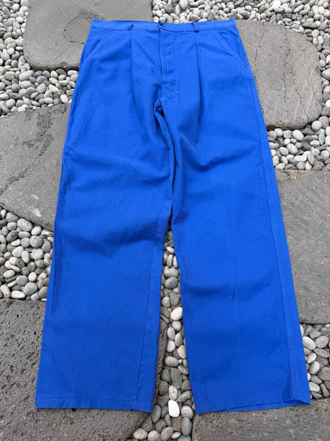 1980s LMA WASHED BLUE WIDE 프렌치워크 와이드팬츠 상품이미지1
