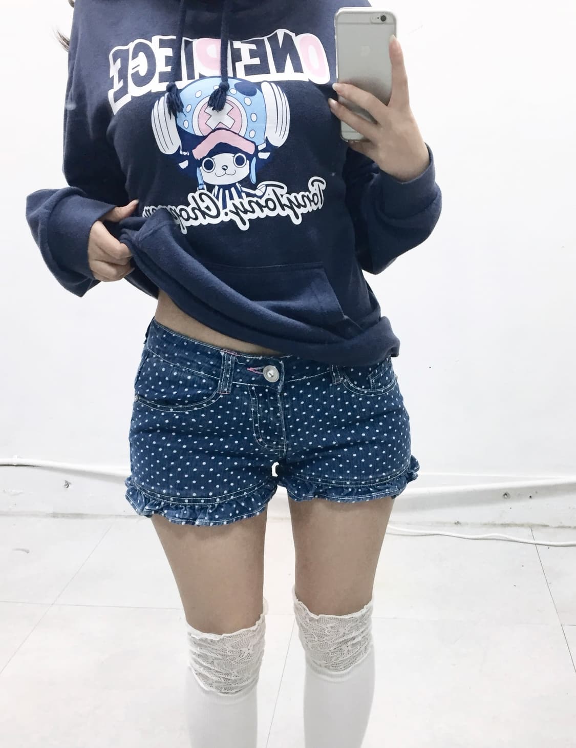 [ONE PIECE] 코디셋 ! 원피스 쵸파 도트 후디 코디셋 상품이미지3