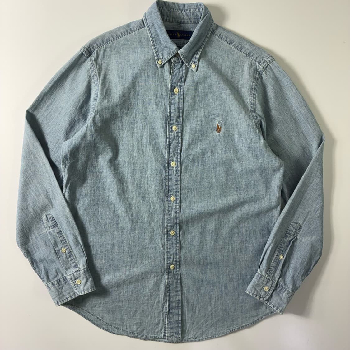 Polo  폴로 랄프로렌 자수 코튼 샴브레이 셔츠  상품이미지1