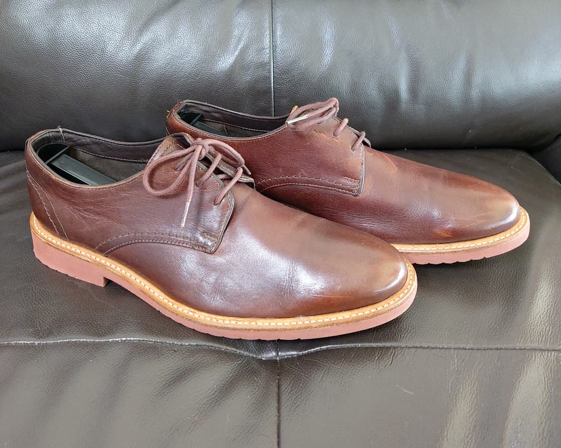 클락스 가죽 스티치 드레스화(275mm) 상품이미지3