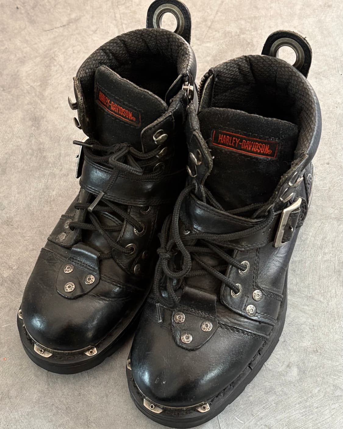 Harley Davidson 할리데이비슨 레더 브레이크 버클 부츠  상품이미지4