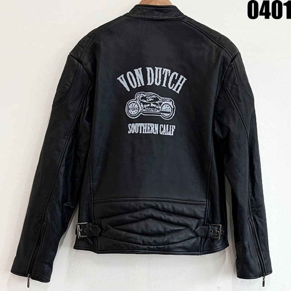 본디치(Von Dutch) 레더 라이더 자켓 100 0401 상품이미지9