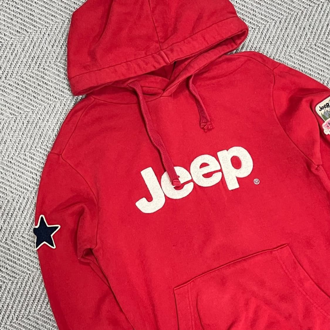 지프 빅로고 와펜 패치 후드티 v0793 상품이미지3