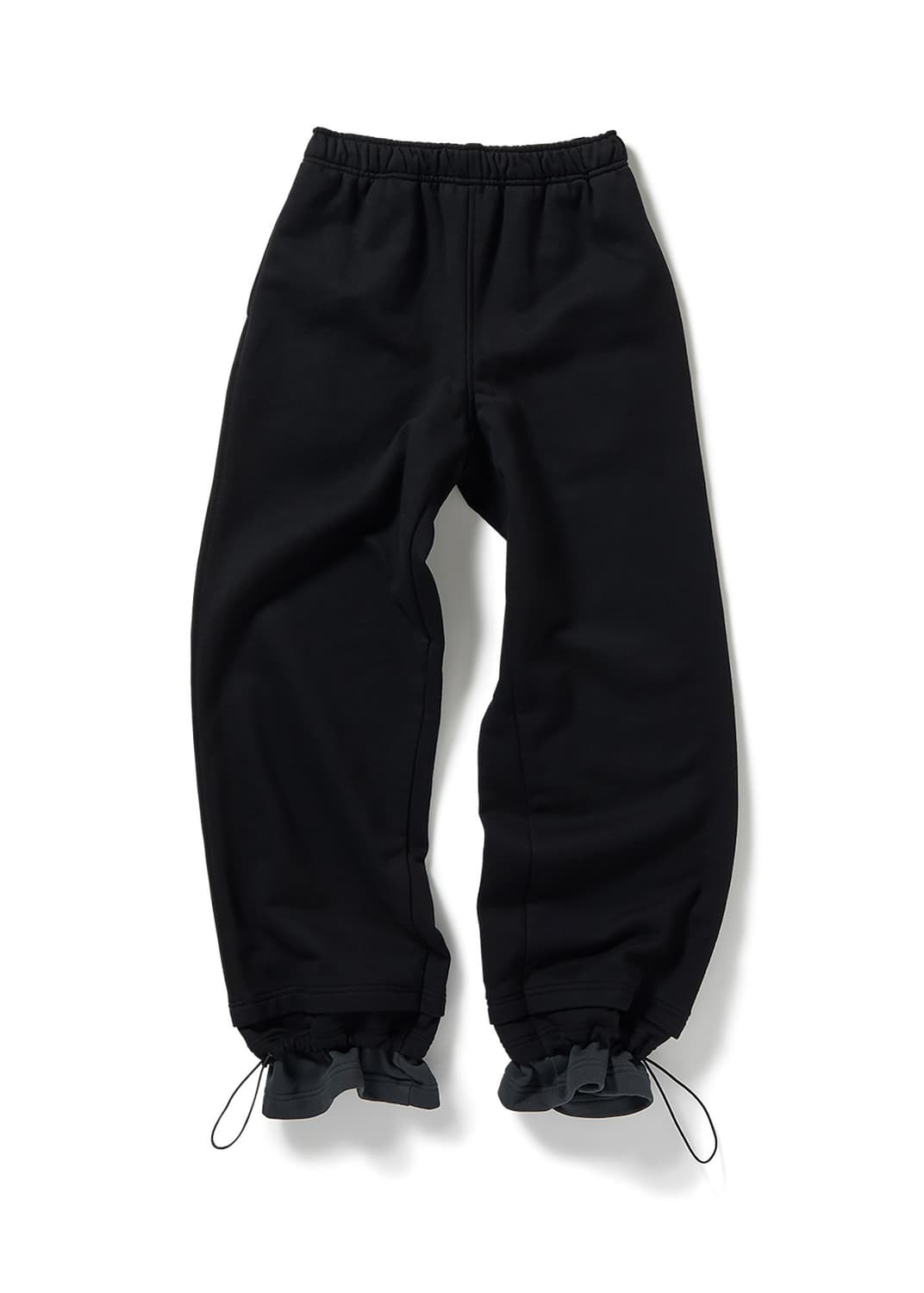 퍼버즈 STEP LAYERED SWEAT PANTS (BLACK) 상품이미지3