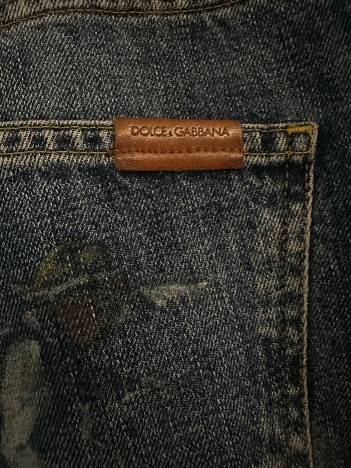 돌체앤가바나 데님 승마 프린팅 팬츠 50 상품이미지6