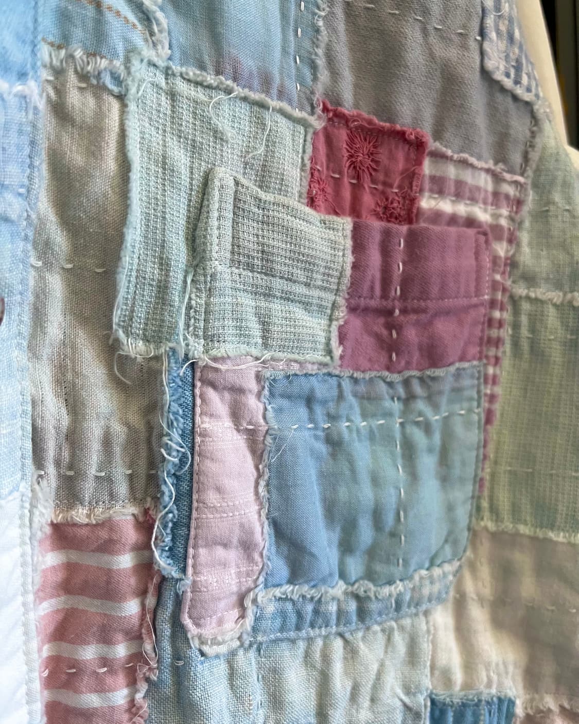 FUNSET OF ART Boro Patch-Work Shirt 상품이미지7