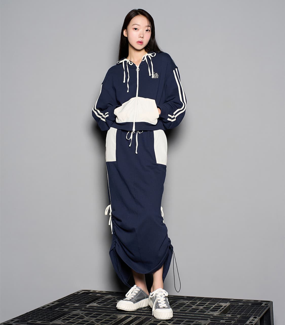 널디 x 씨씨더블유씨 스커트 셋업 상품이미지1