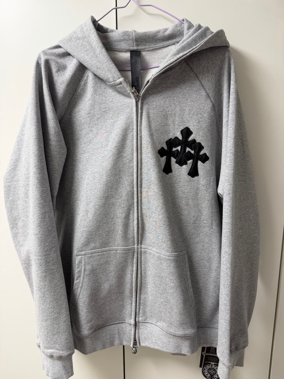 크롬하츠 그레이 후드집업 상품이미지3