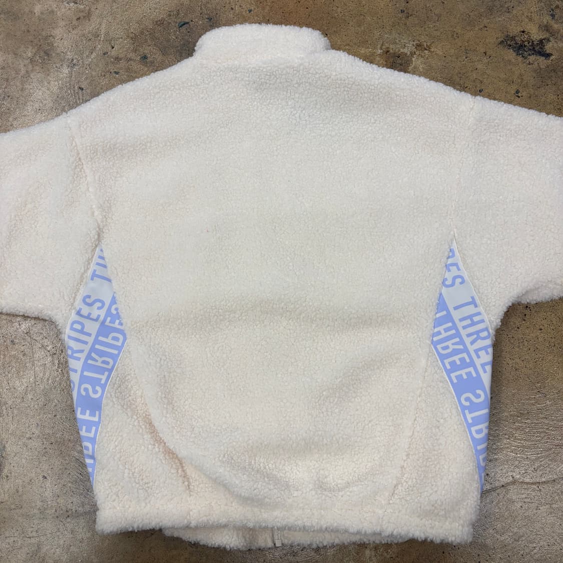 [정품/S] 아디다스 아이보리 뽀글이 플리스 집업 b17 상품이미지4