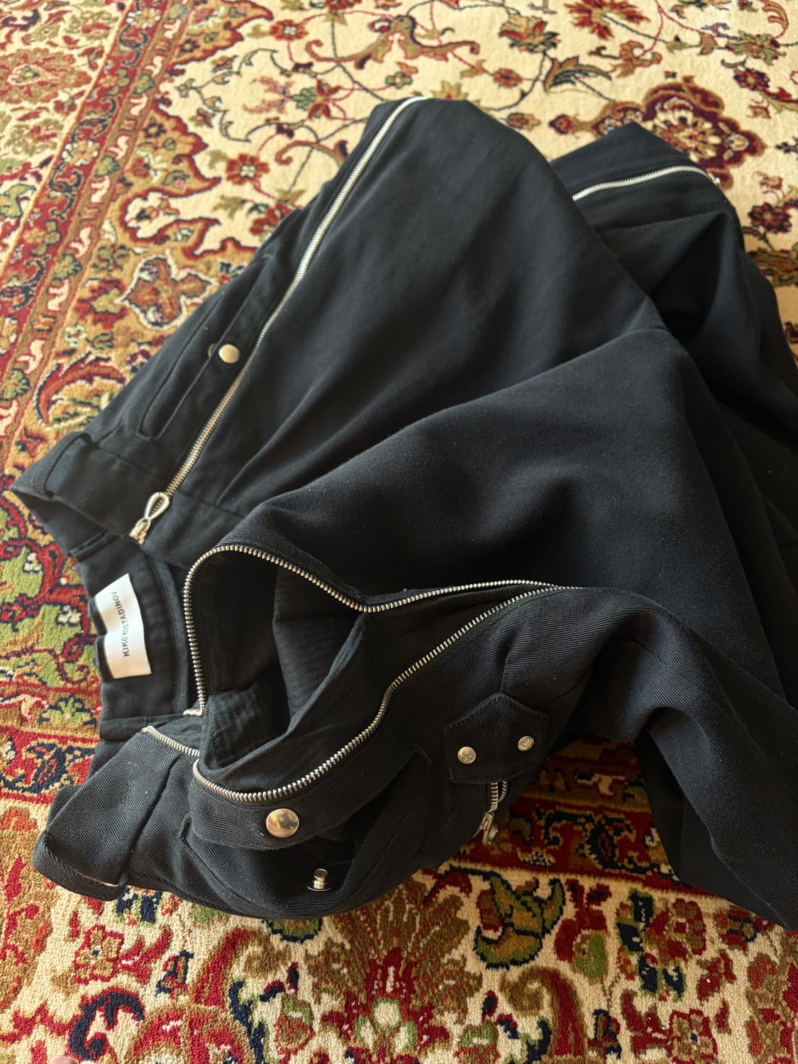 [46]24FW 키코 코스타디노브 녹스 트라우저 레이븐 블랙 상품이미지1