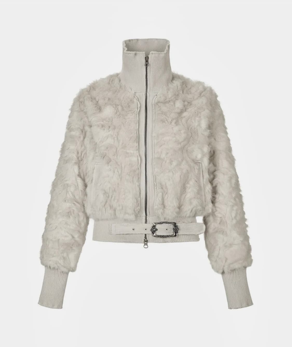 길라아카이브 FAUX FUR BELT ZIP JACKET 퍼자켓 상품이미지1