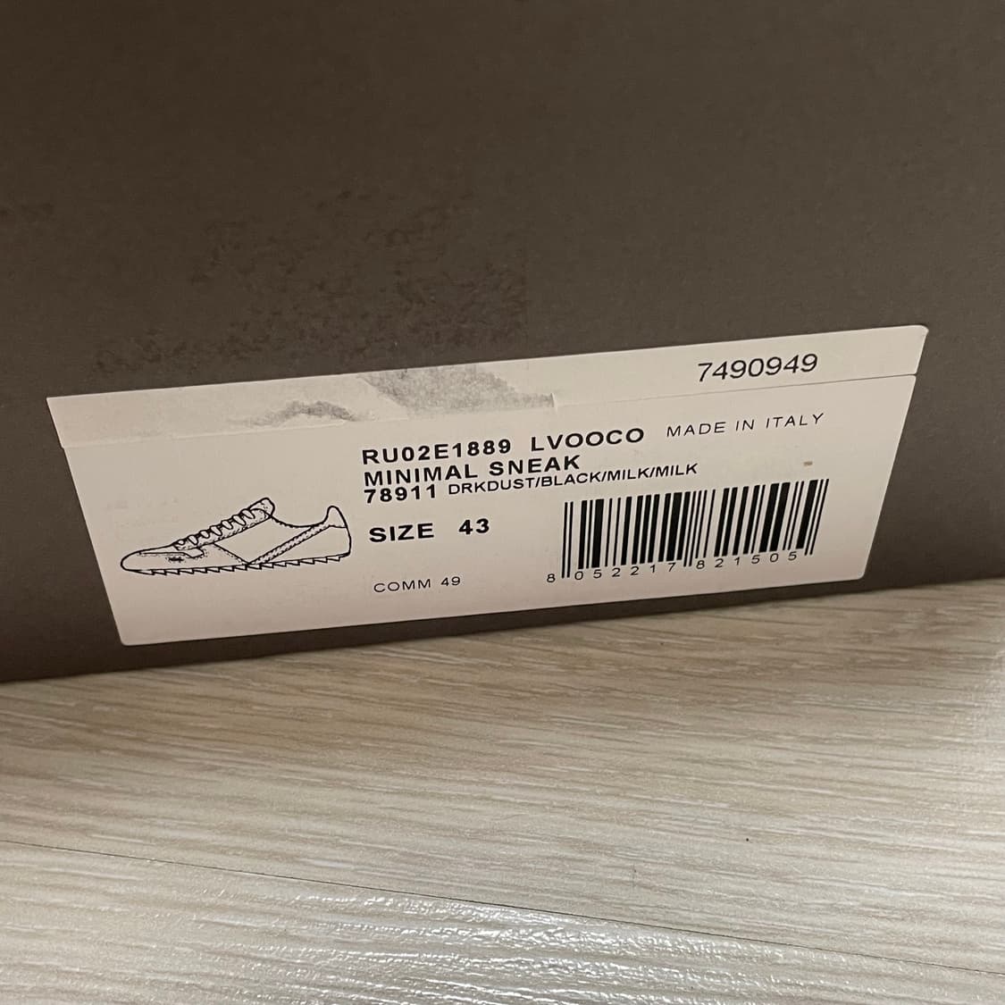 릭오웬스/ 미니멀 레더 스니커즈/ 43 상품이미지8