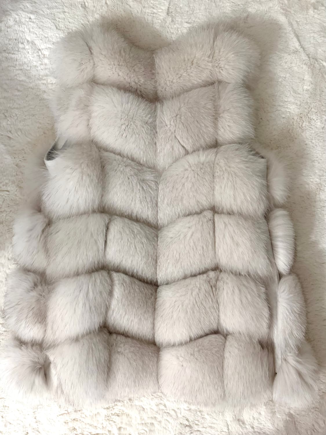 사가폭스 퍼 베스트 아이보리 (원가 64만원) 상품이미지3