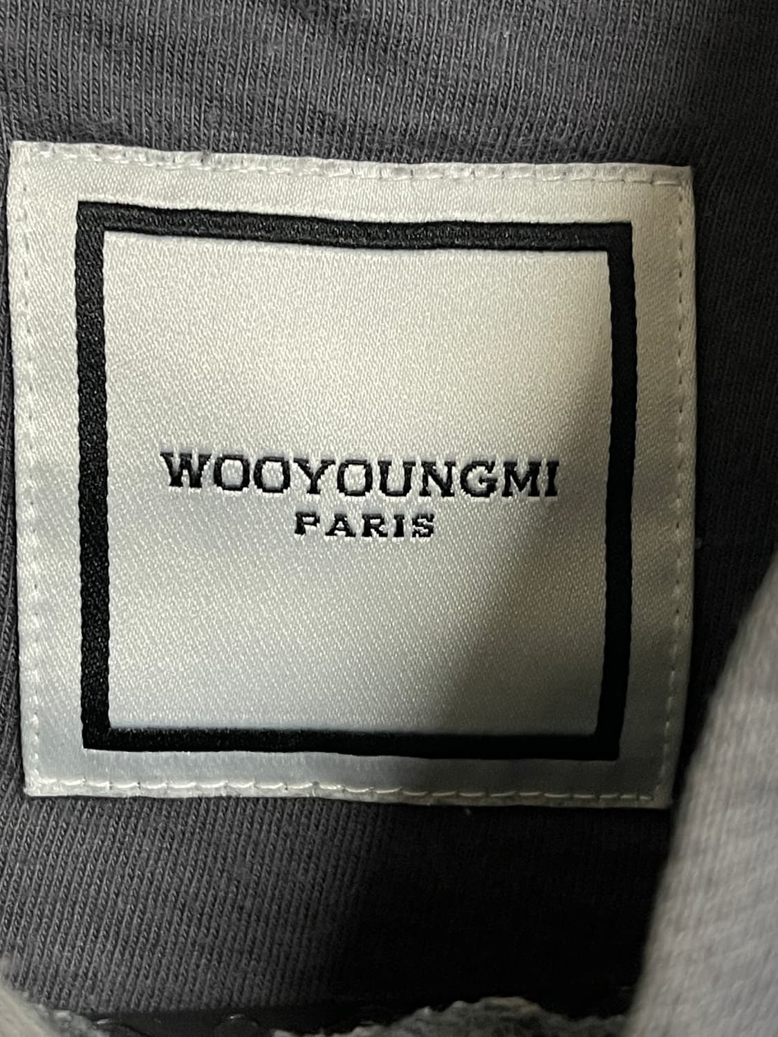 우영미 그레이 후드티 50사이즈 상품이미지4