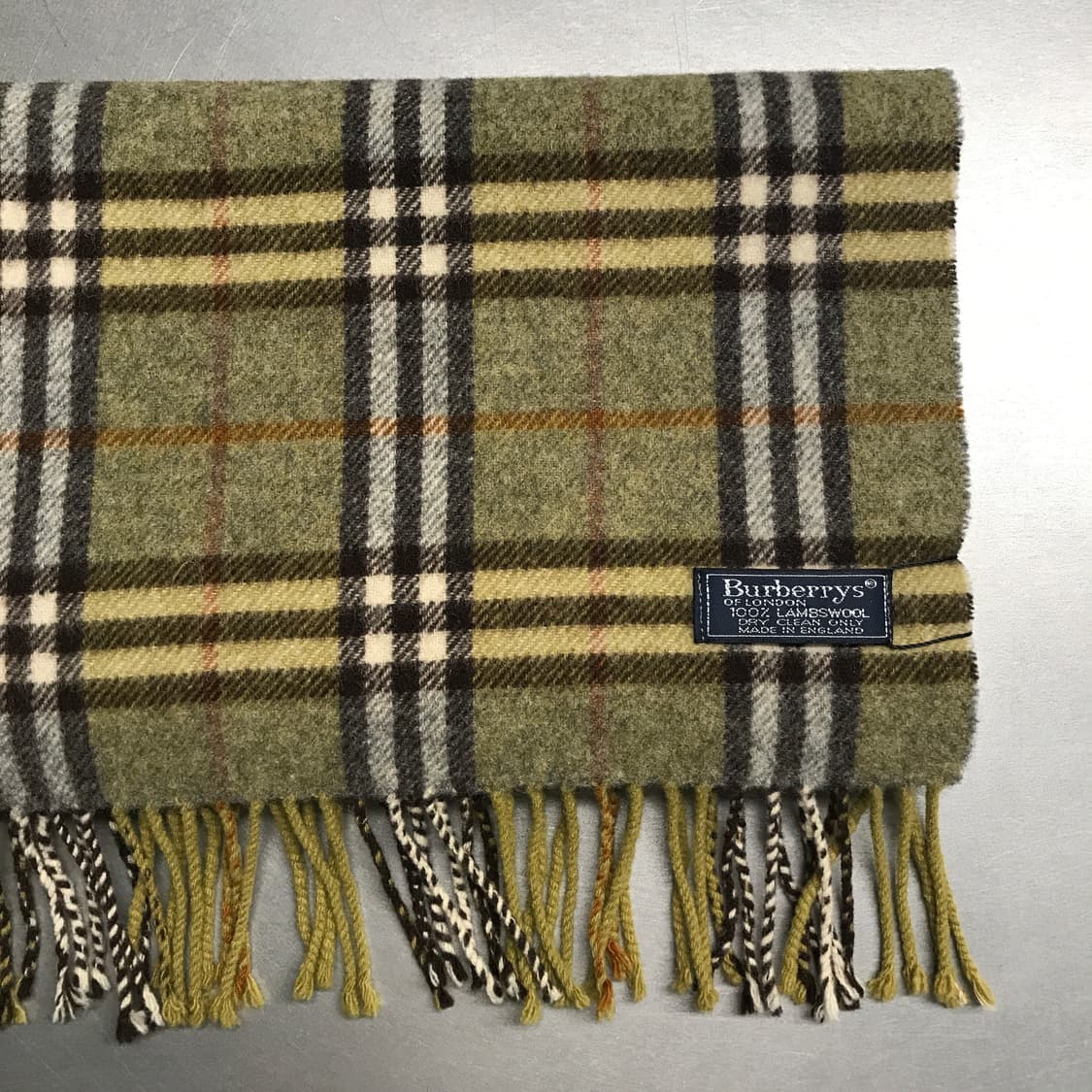 버버리 정품 램스울 머플러 카키 상품이미지3