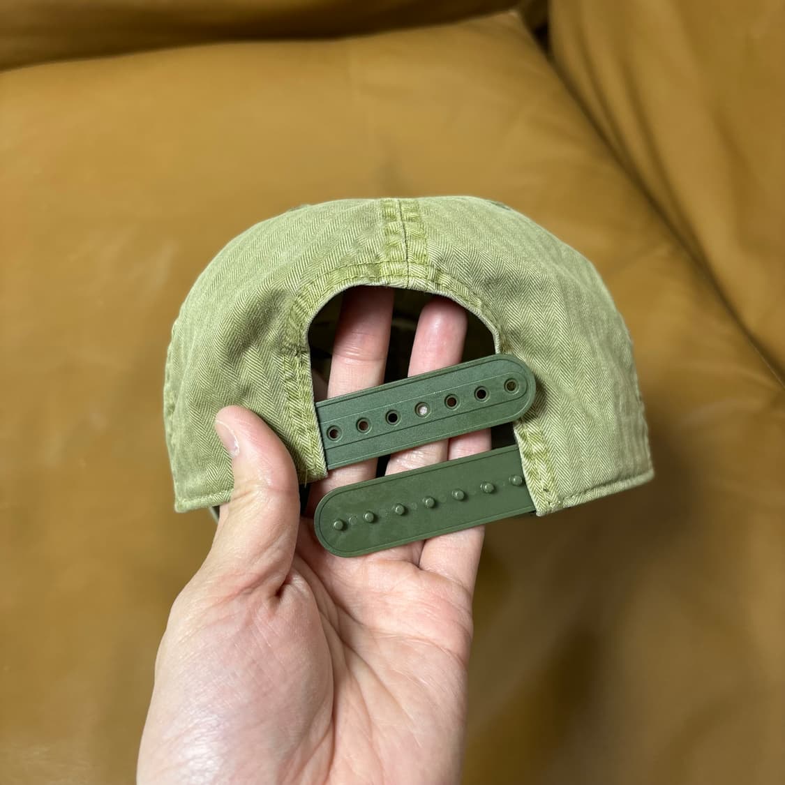 RRL 더블알엘 랄프로렌 폴로 윙로고 6패널 볼캡 모자 워시드 카키 상품이미지7