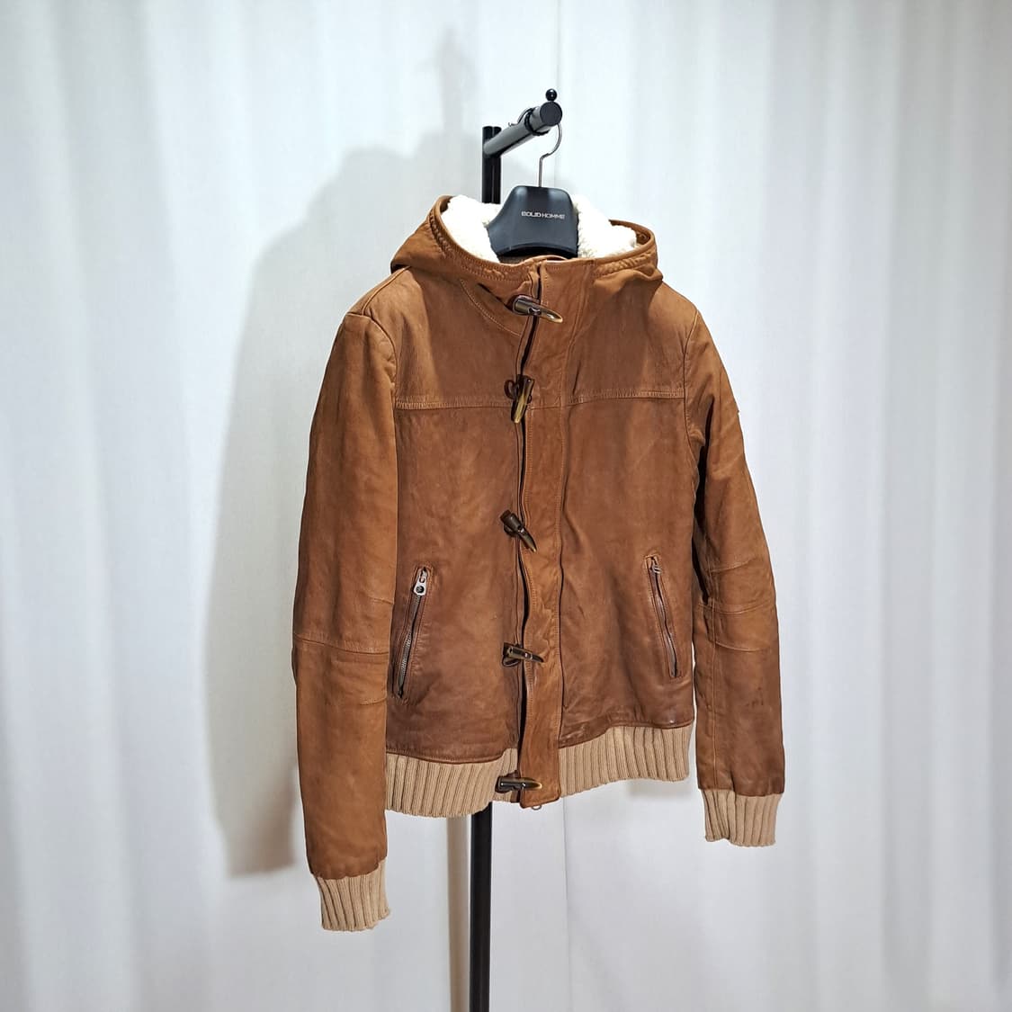 (택포) 아르마니진 고트스킨 후드 무스탕 48 B813 상품이미지2