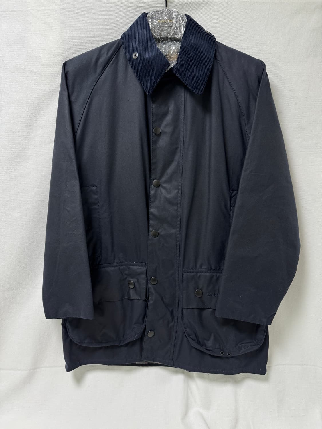바버 뷰포트 왁스 자켓 네이비 38 상품이미지4