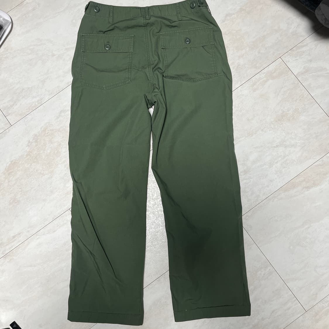 무신사 스탠다드 립스탑 퍼티그 팬츠 세이지 그린30 상품이미지2