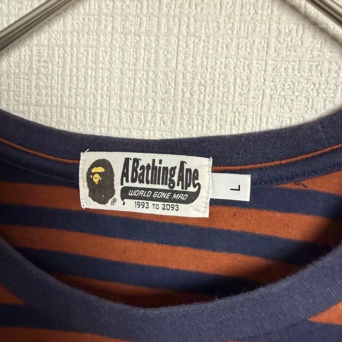 베이프 디스차지 컬리지 후프 롱슬리브 티셔츠 상품이미지3