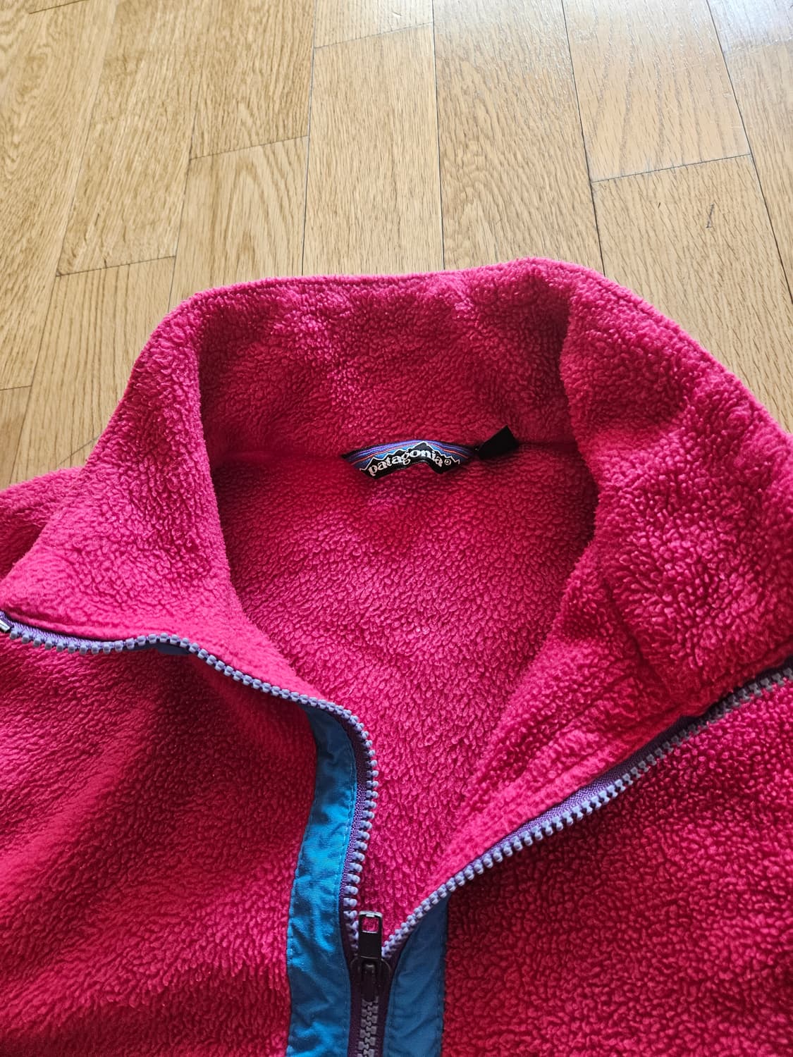 파타고니아 핑크 플리스 하프집업 신칠라 후리스 usa 등산 클라이밍 상품이미지4