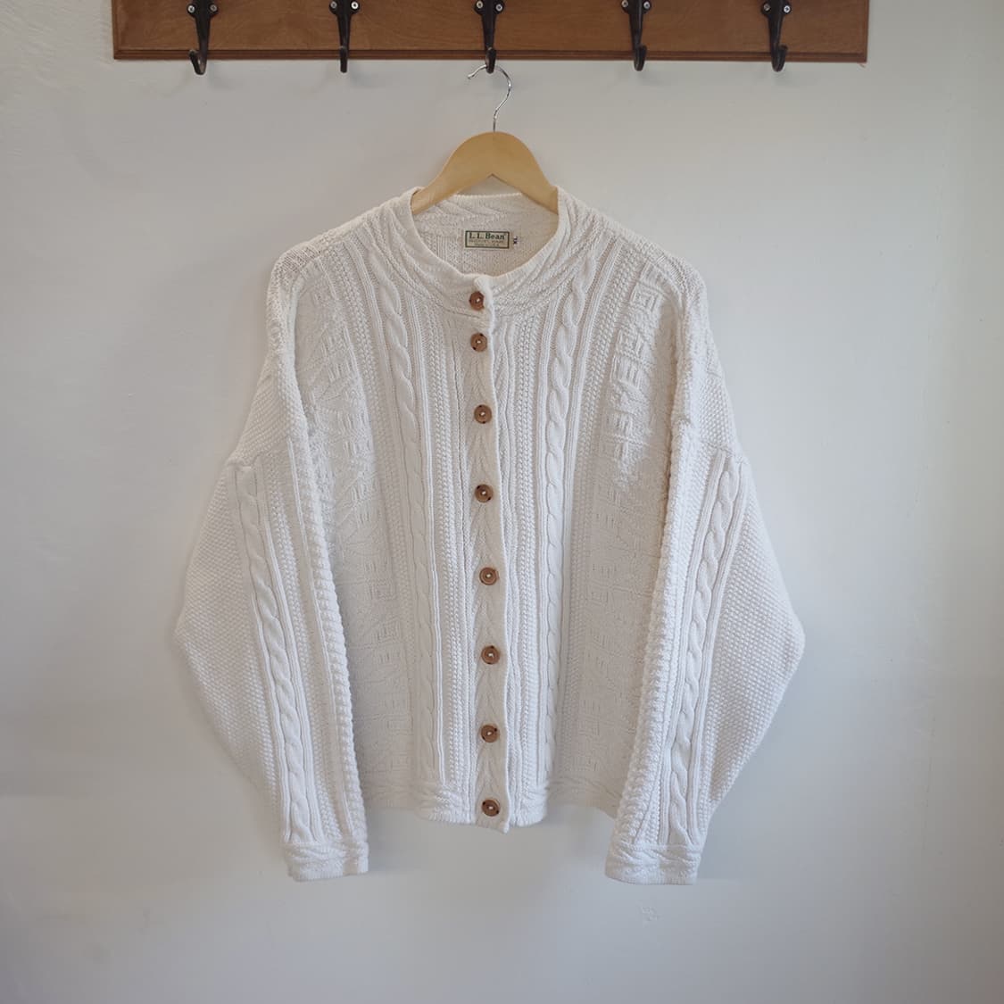 80’s L.L.Bean Cable Cotton Carigan 상품이미지1