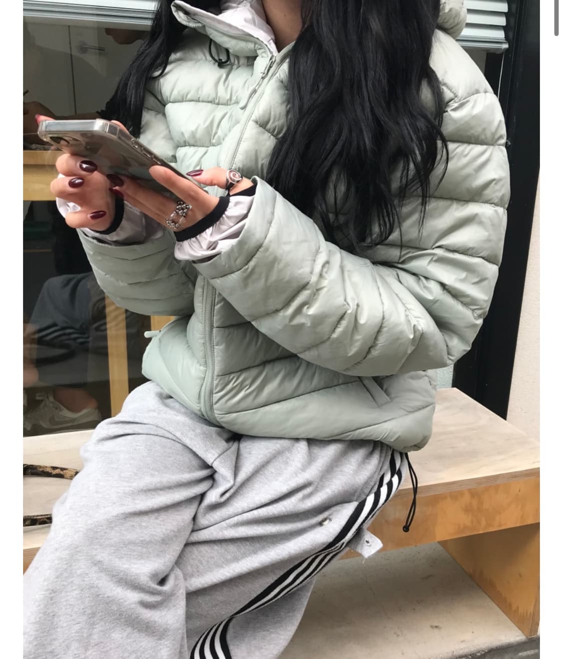 워머 경량패딩 (민트) 상품이미지1