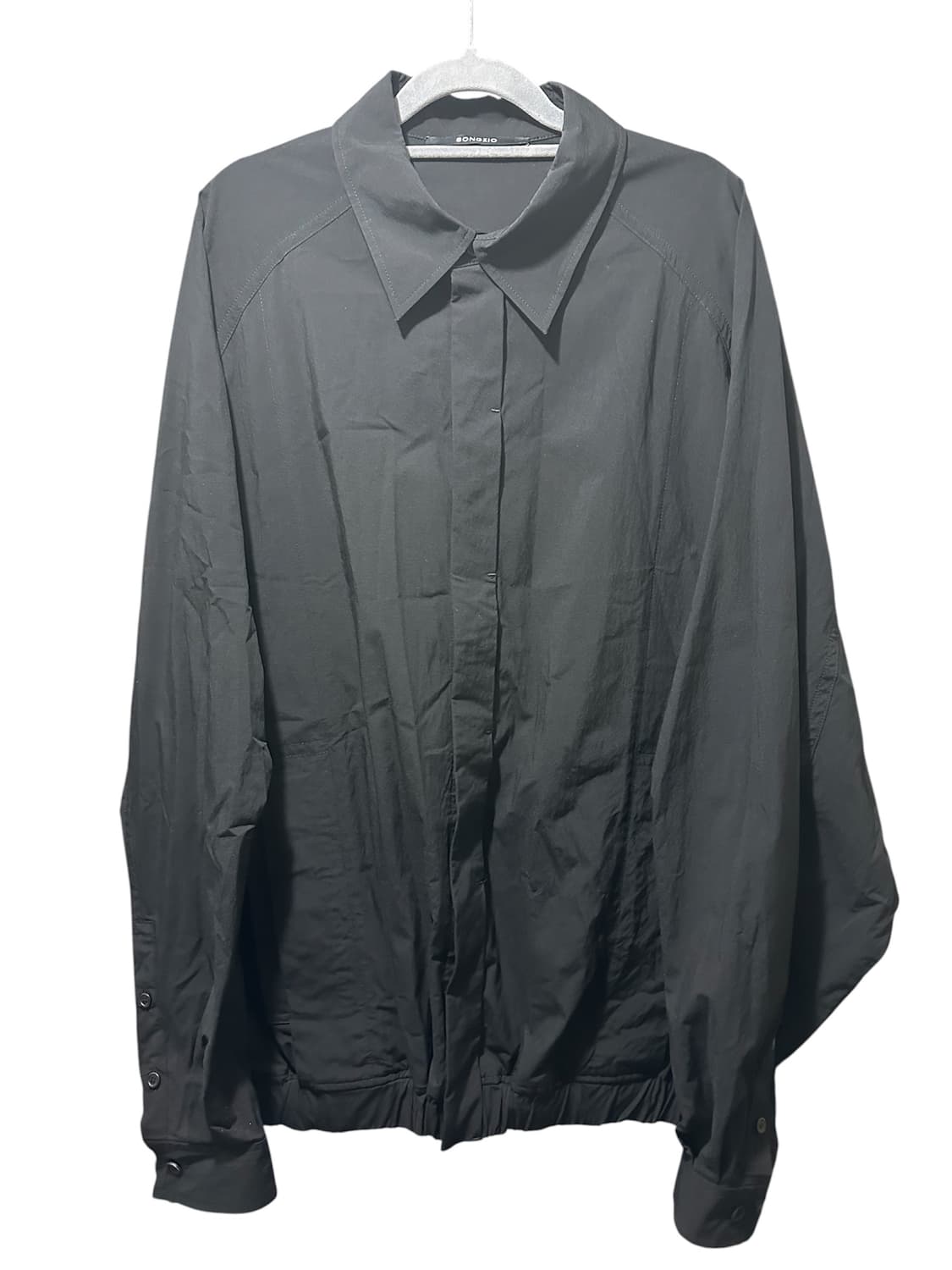 송지오 컬렉션 아트워크 코쿤 셔츠 블랙 50 상품이미지1