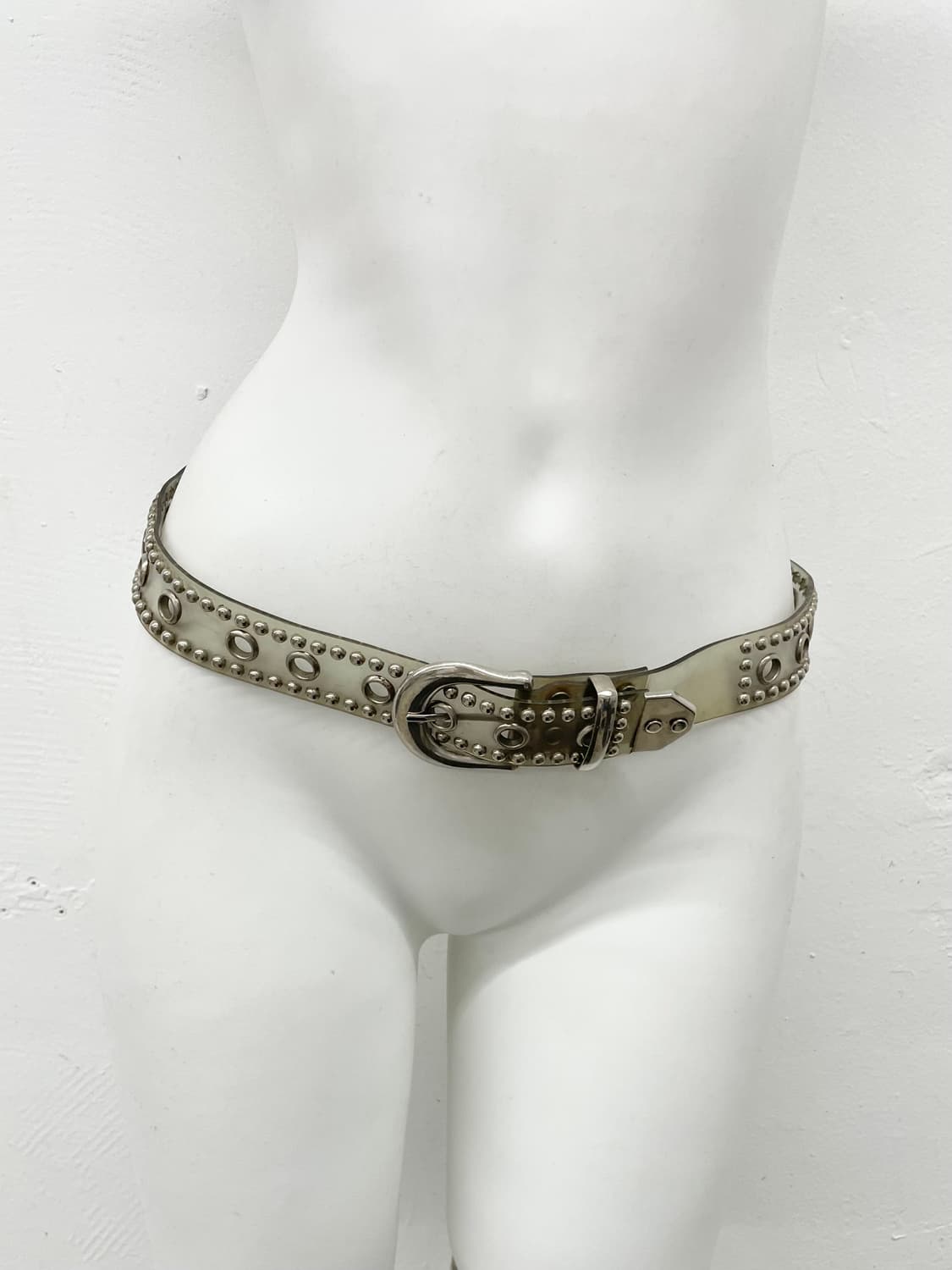 y2k 락시크 에나멜 펀칭 버클 벨트 상품이미지2