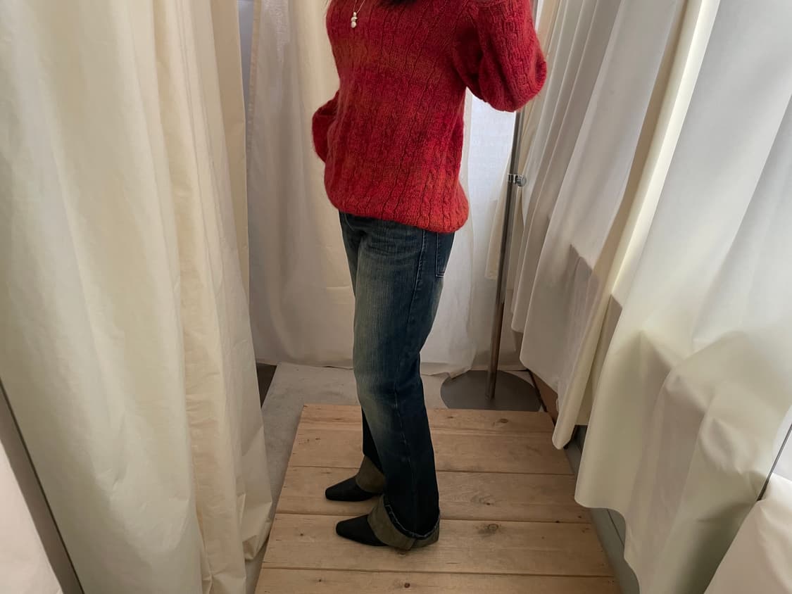 vintage low rise boots cut denim 상품이미지8