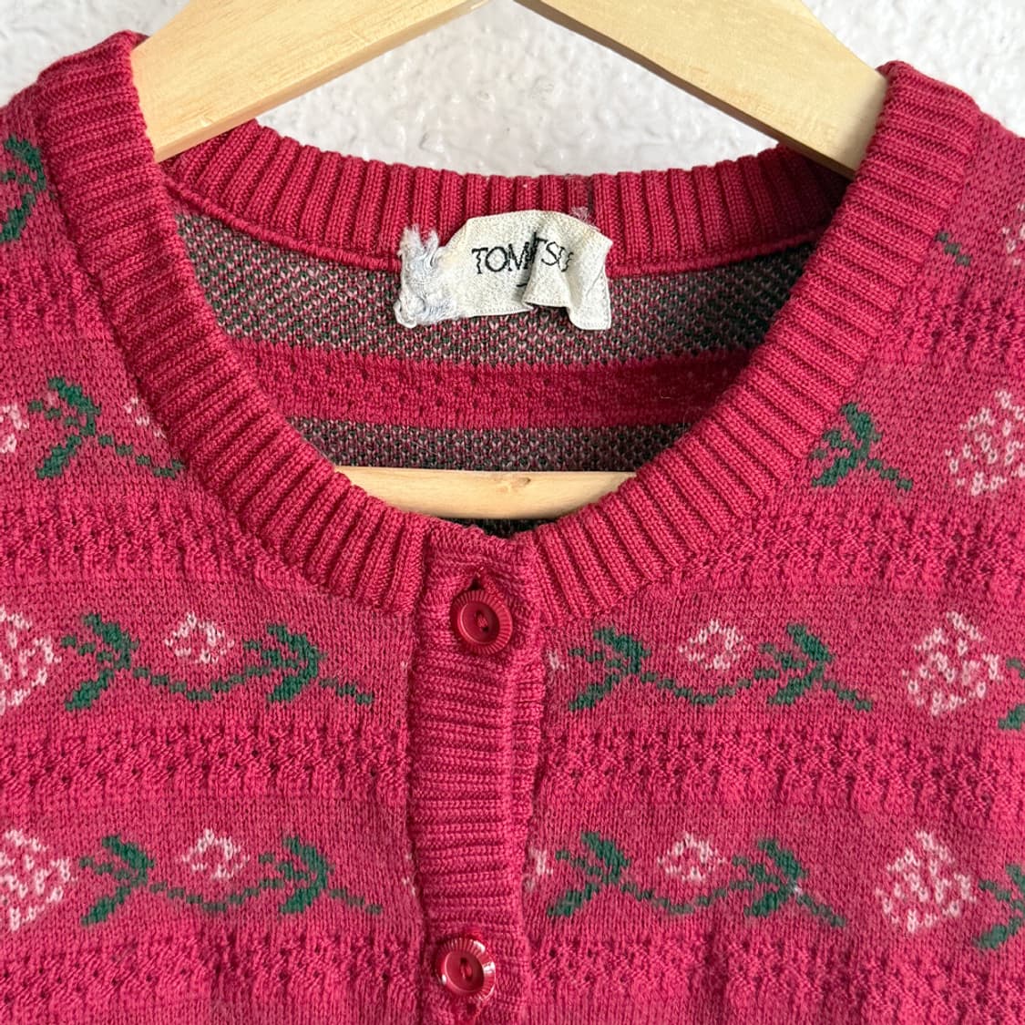 러스티베리 패턴 니트 베스트 상품이미지4