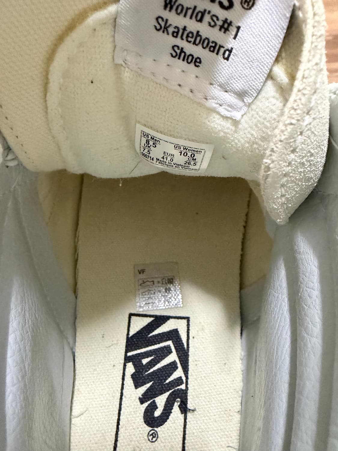 반스 스니커즈 체커 플레임 스케이트-하이 265 사이즈 상품이미지6