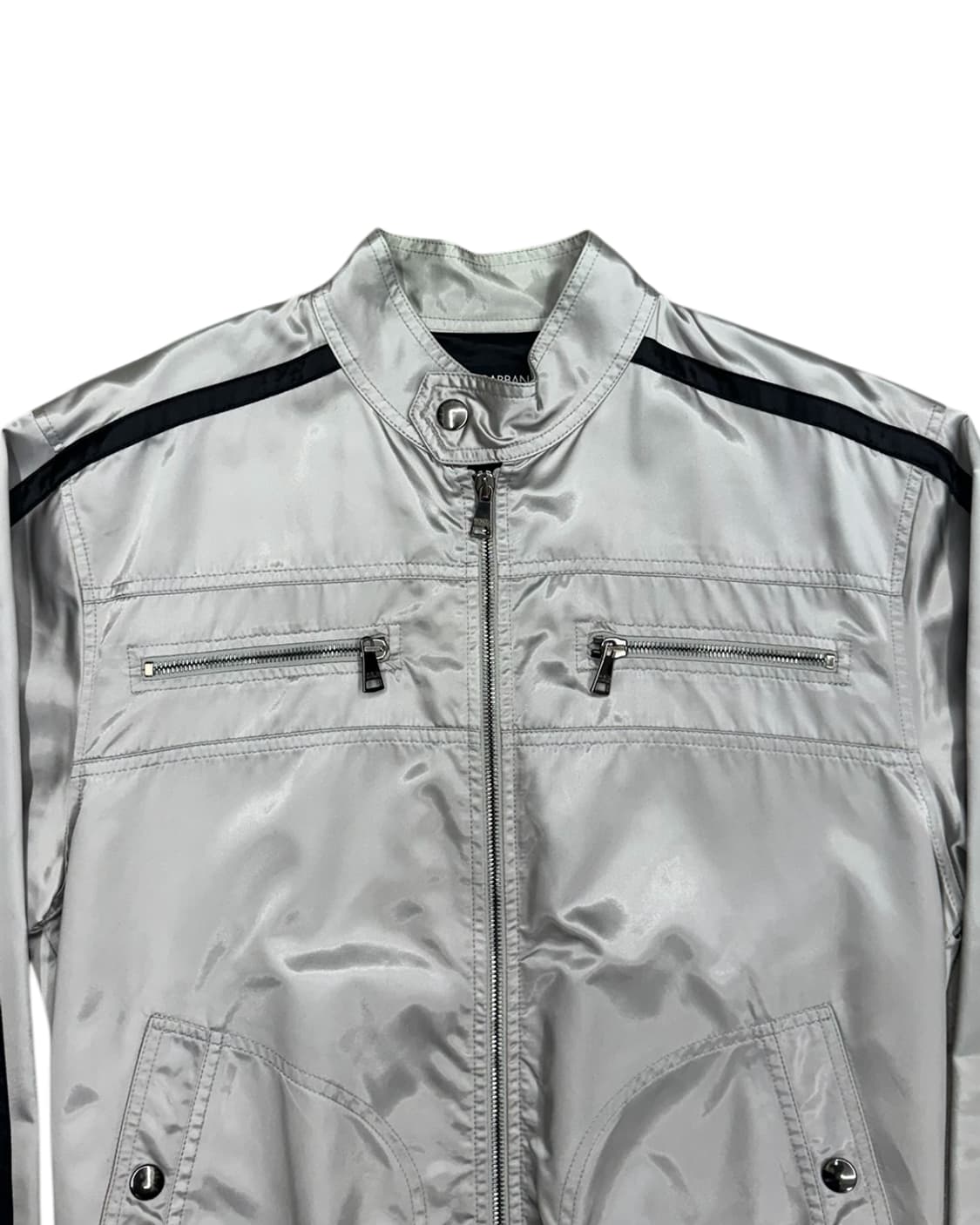 돌체앤가바나 메탈릭 실버 나일론 집업 자켓 상품이미지6