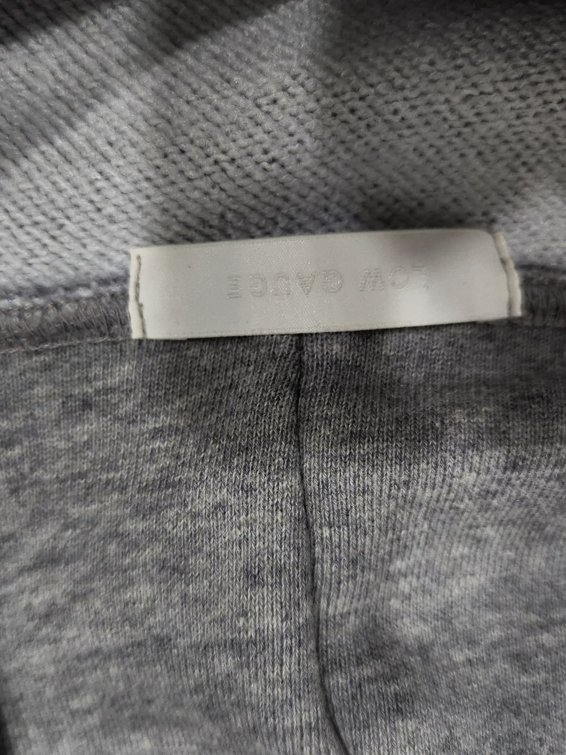 LOW GAUGE 고양이 프린팅 후드티 그레이 여성 90사이즈 상품이미지4