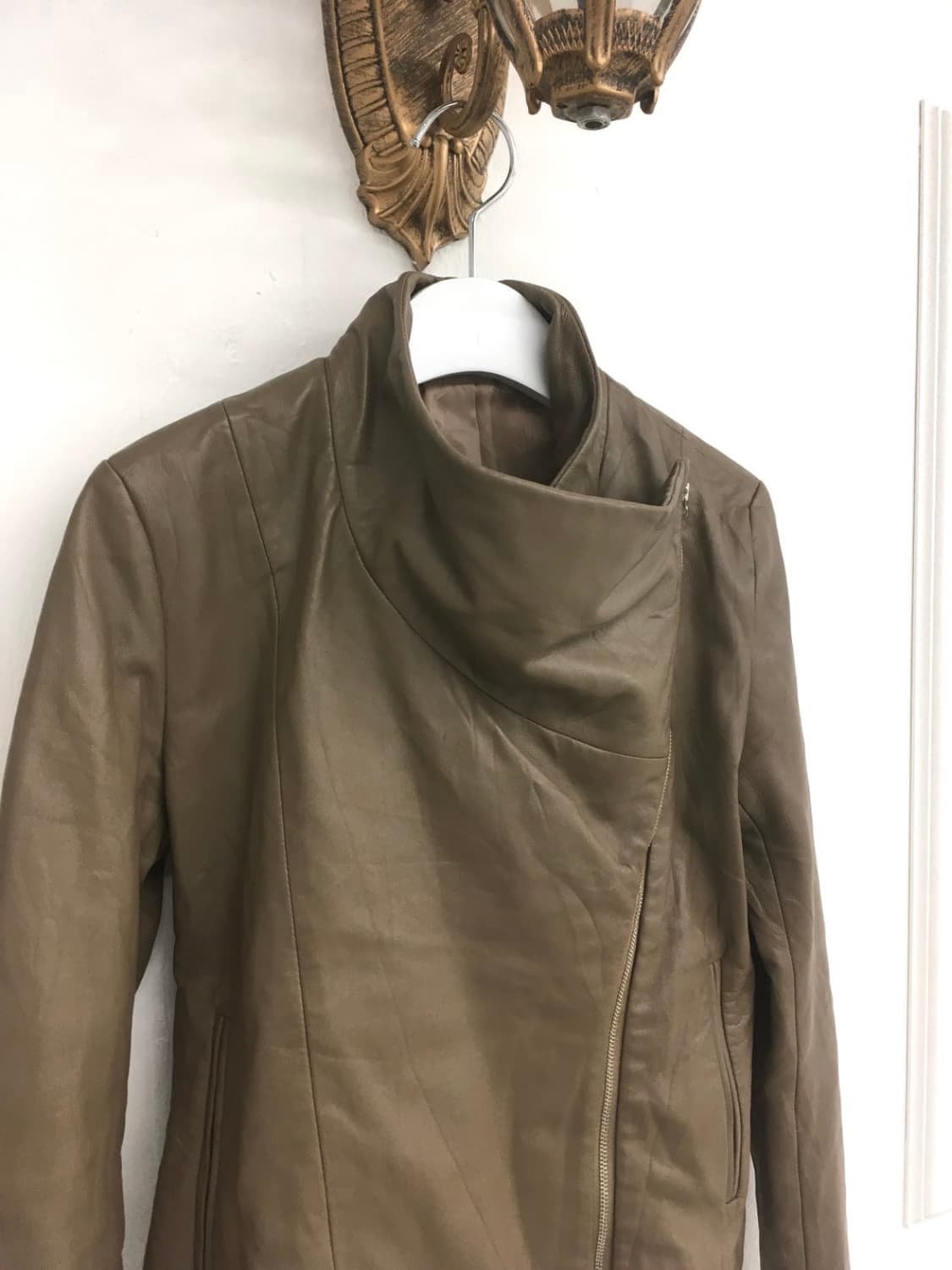 lambskin high-neck jacket 상품이미지3