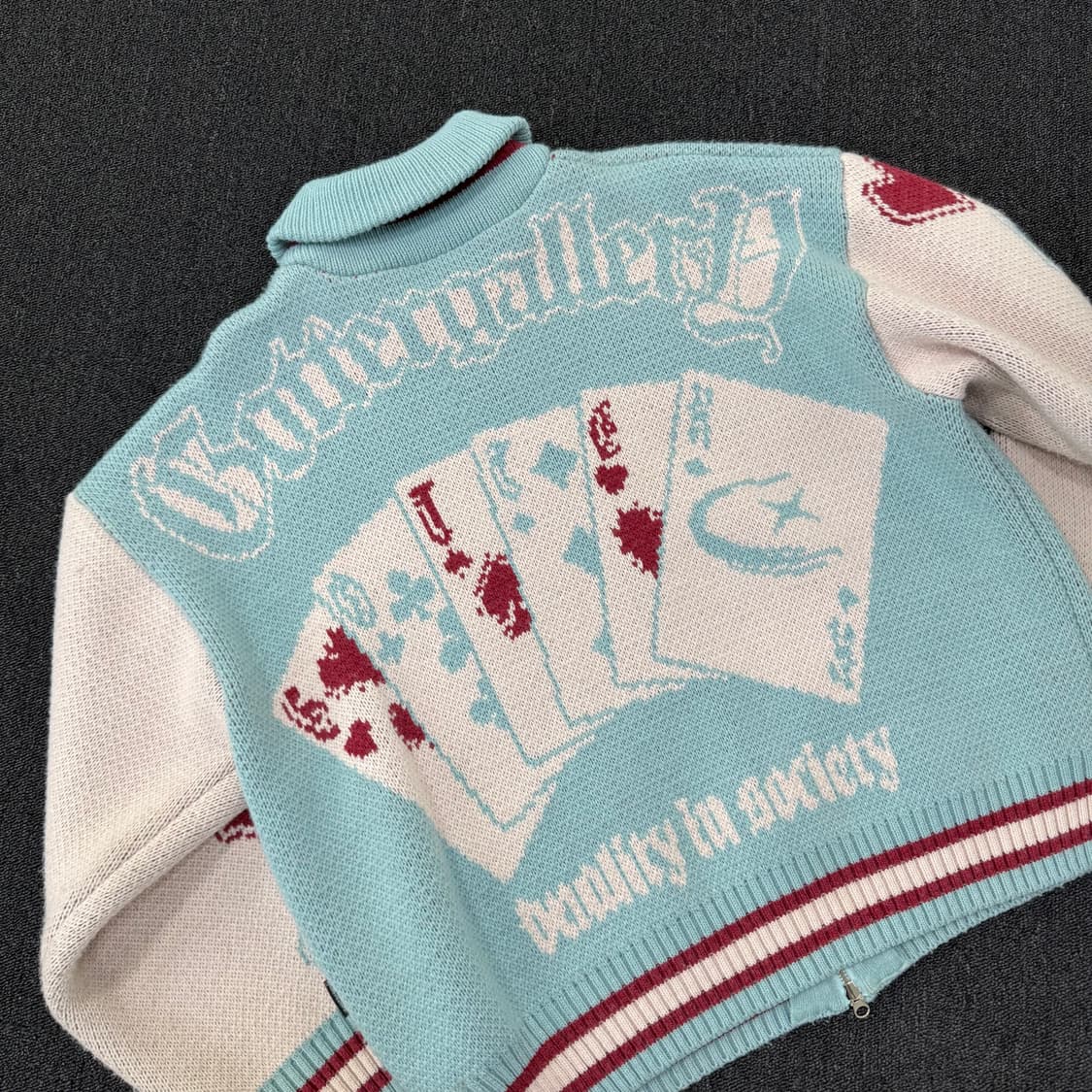 가터갤러리 포커 코위찬 니트 집업 상품이미지6