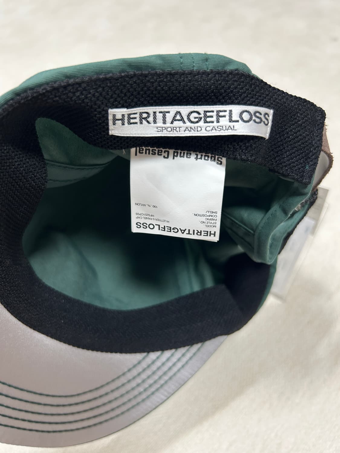 헤리티지플로스 모자 H LETTER 5 PANEL CAP 상품이미지3
