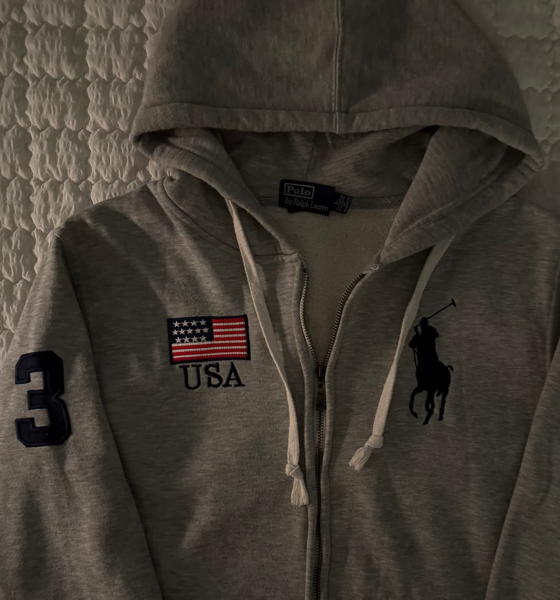 폴로 빅포니 성조기 후드집업 L 상품이미지1