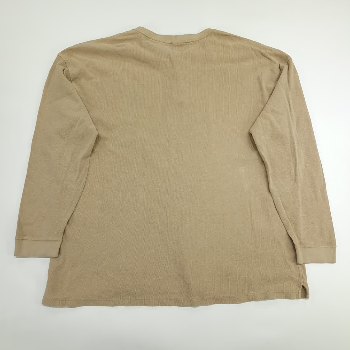 Co605 4XL 칼하트 카푸치노브라운 와플 헨리넥 롱슬리브 긴팔 티셔츠 상품이미지8
