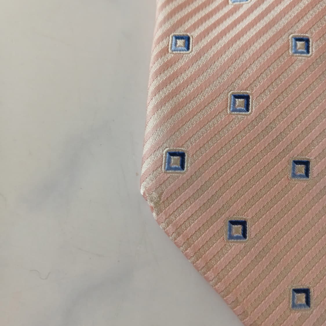 제냐 실크 연핑크 자카드 넥타이 9.6cm A등급 A19586
 상품이미지9