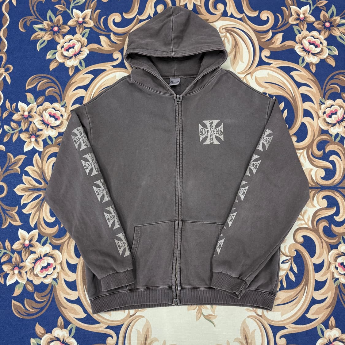 (L)사피엔스 Sapiens 네오사피엔스 후드집업(브라운,2way지퍼) 상품이미지2