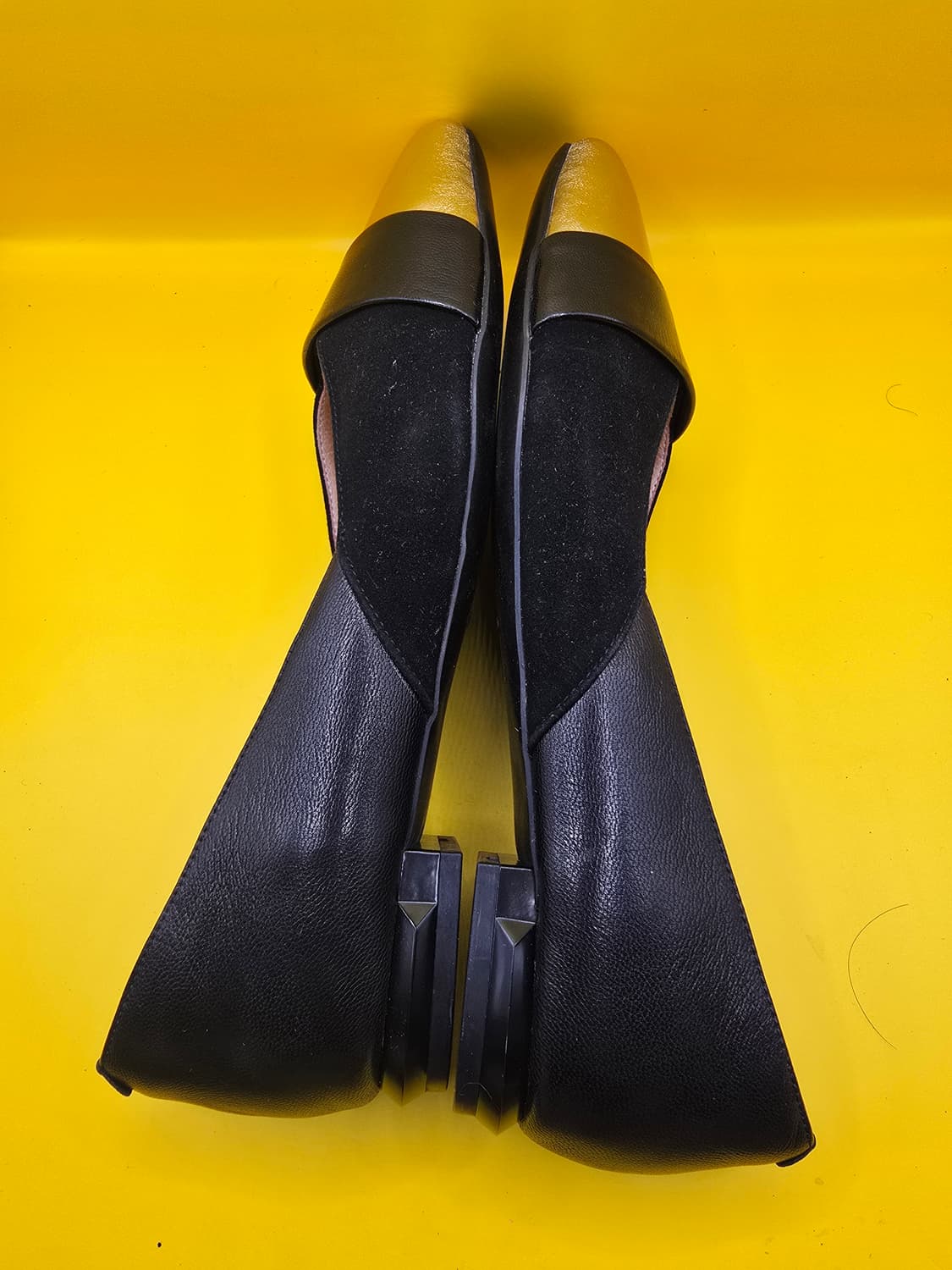 가죽수제화 여성 플랫 (골드배색)250 상품이미지5