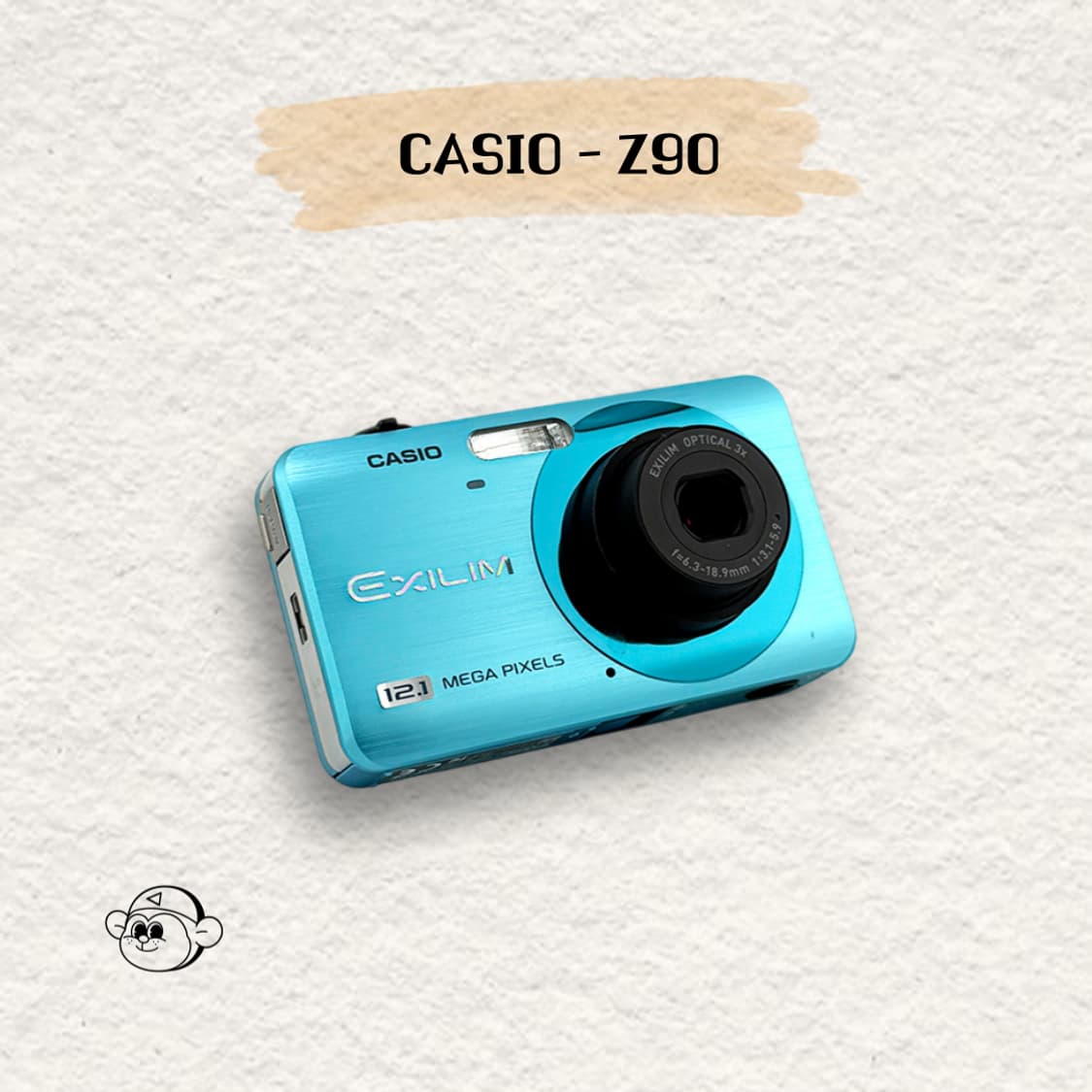 [🌊레어 컬러] CASIO 카시오 엑슬림 Z90 레트로 디지털 카메라 상품이미지1