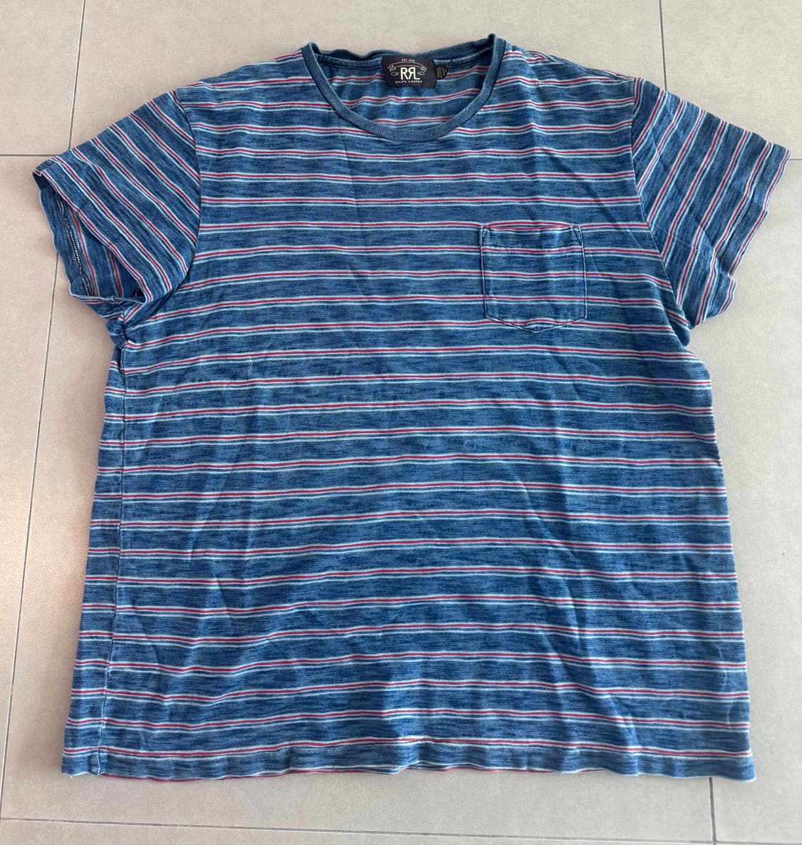 RRL 인디고블루 티셔츠 XL 상품이미지2