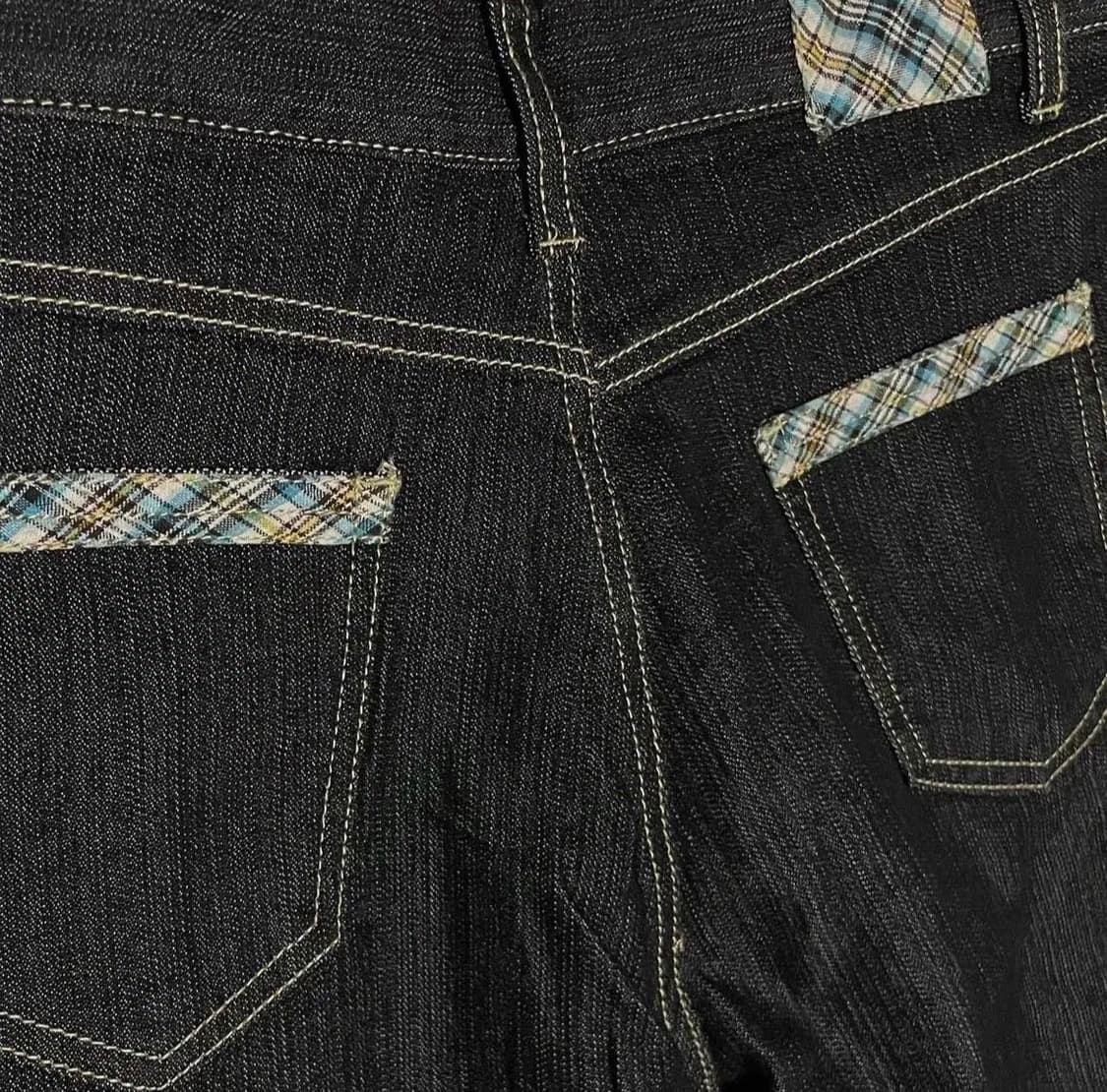 일본 빈티지 체크 패턴 팬츠 상품이미지5