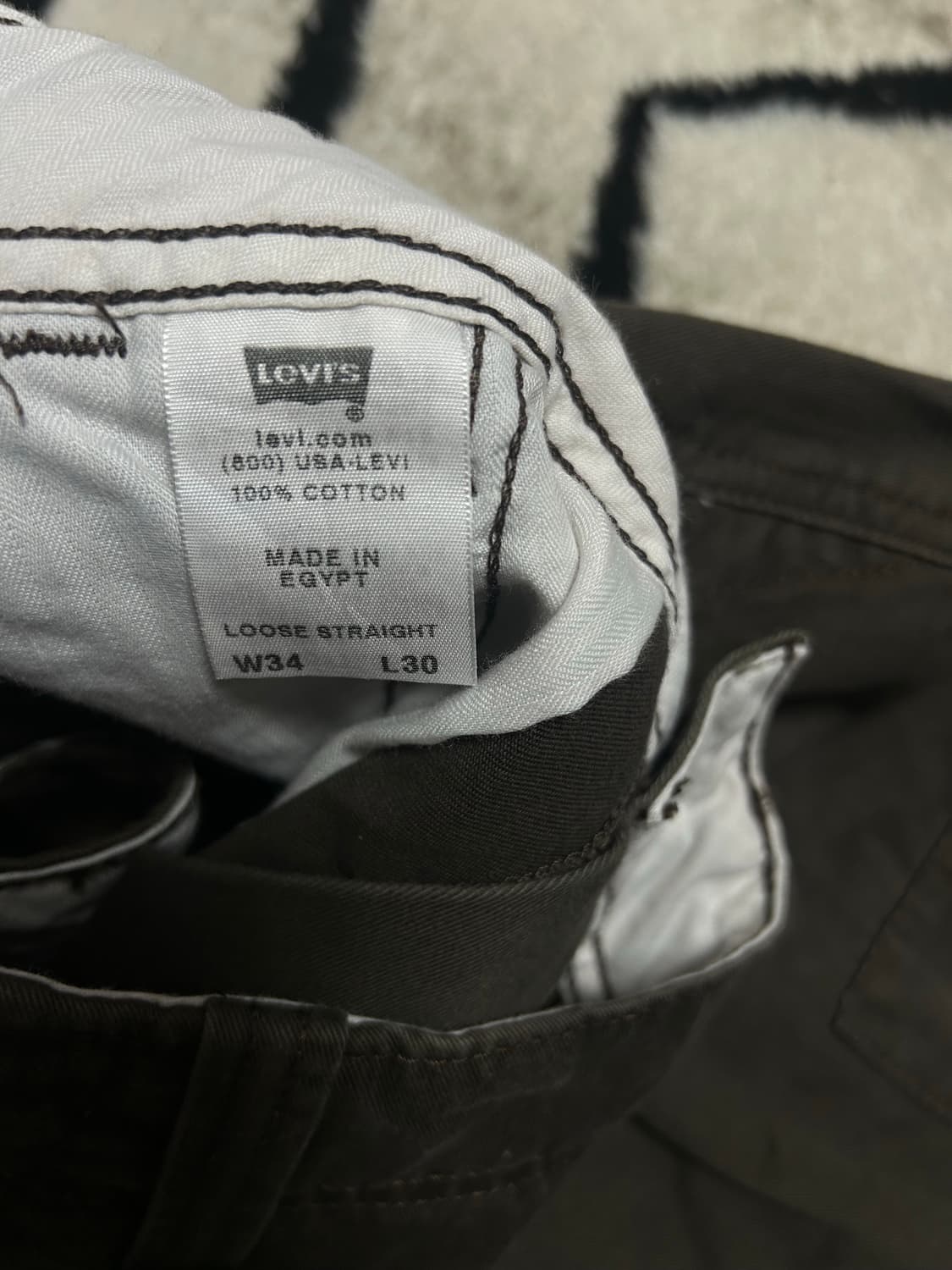 [34]리바이스 와이드 카고 팬츠/브라운 상품이미지6