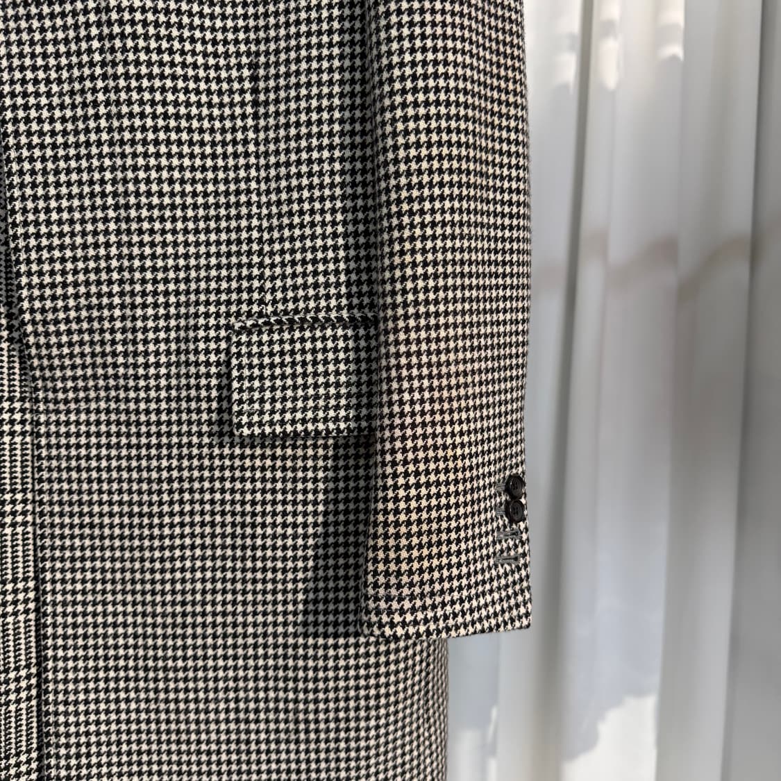 (2) 톰브라운 펀믹스 글렌 하운드투스 RWB 울 코트 상품이미지4