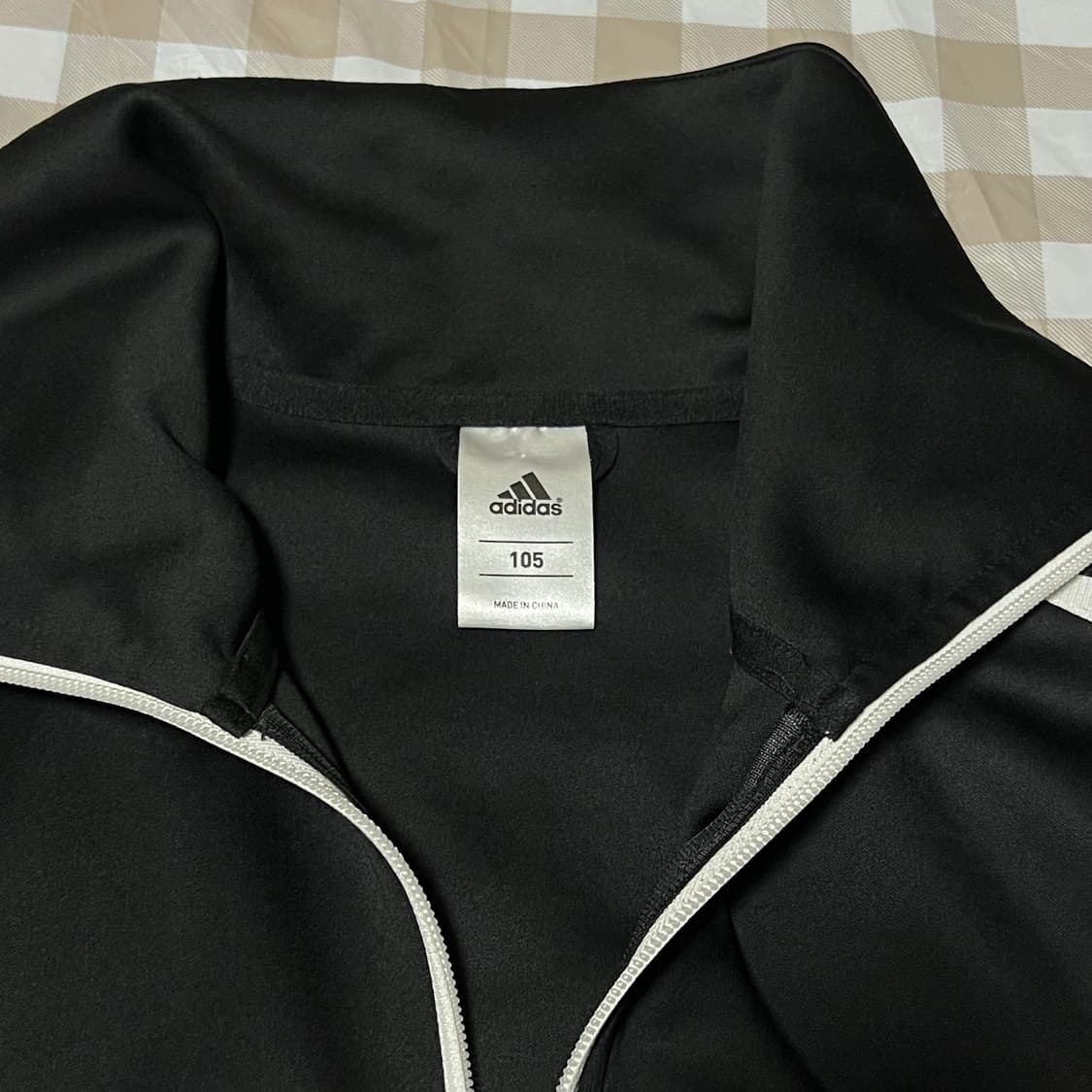 아디다스 져지 블랙 105 집업 삼선 트랙탑 Y2K 상품이미지2